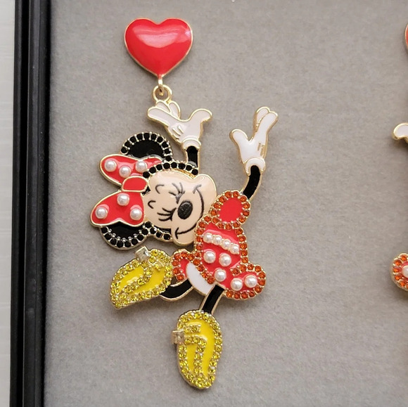 Disney X Baublebar Minnie Mouse Earrings NWT - Picture 3 of 4